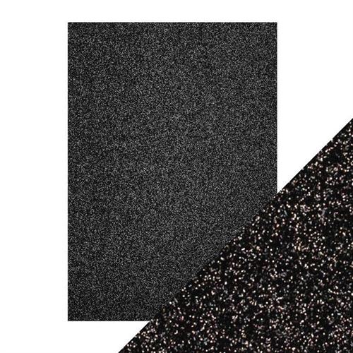  Craft Perfect Glitter karton Black sapphire 250g Ikke selvklæbende